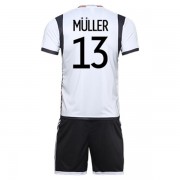 Equipaciones De Futbol Para Niños Alemania Copa Mundial 2022 Thomas Muller 13 Camiseta Primera..